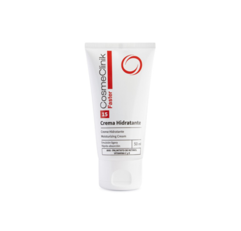 Faster 15 Crema Hidratante, 50 ml. - Cosmeclinik