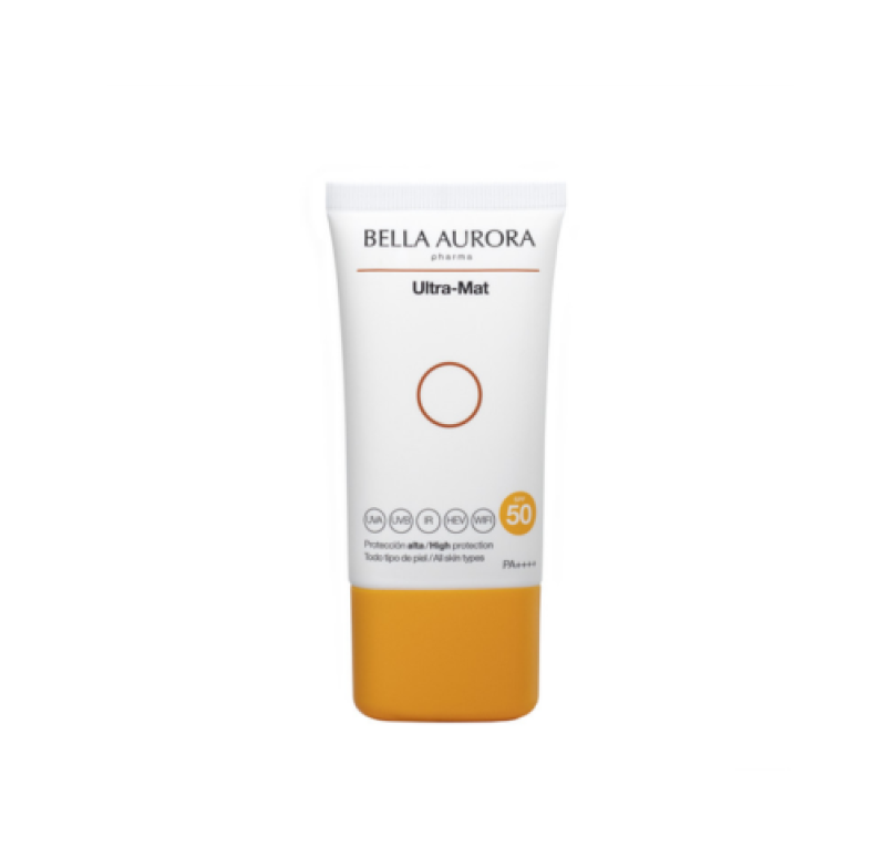 Fotoprotector Anti-manchas Ultra-Mat SPF50+, 50 ml. - Bella Aurora Labs