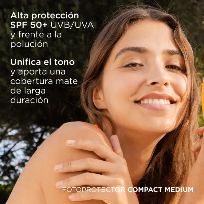 Fotoprotector Compact Bronce SPF50+, 10 g.- Isdin