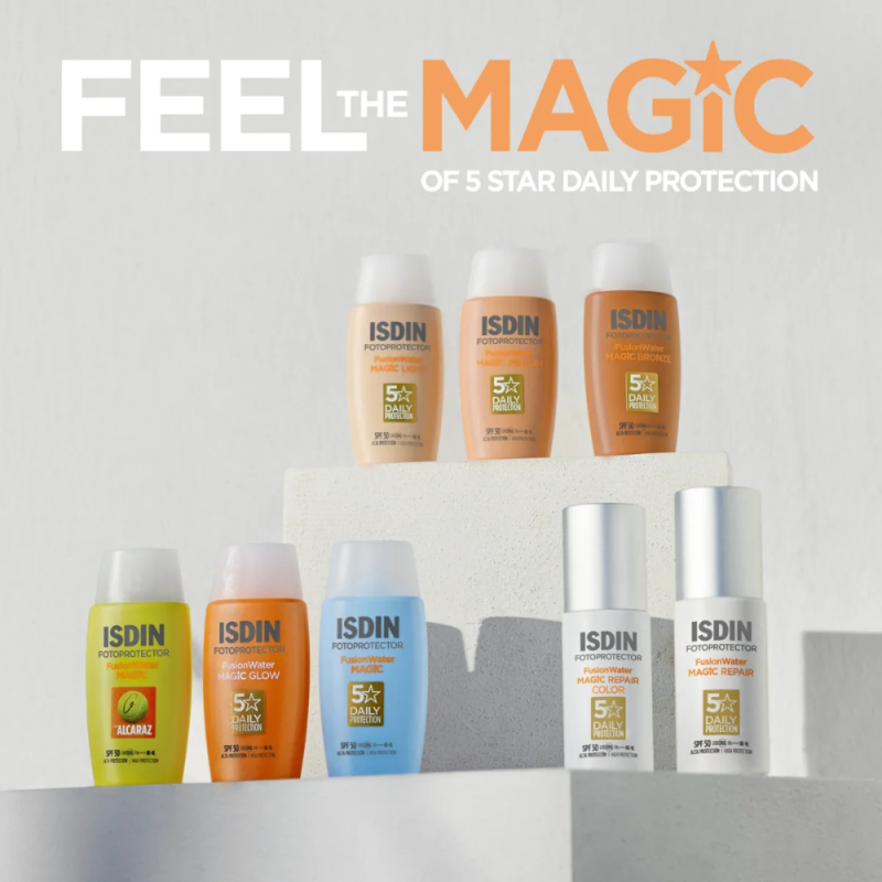 Fotoprotector Fusion Water MAGIC by Alcaraz SPF 50, 50 ml. - Isdin
