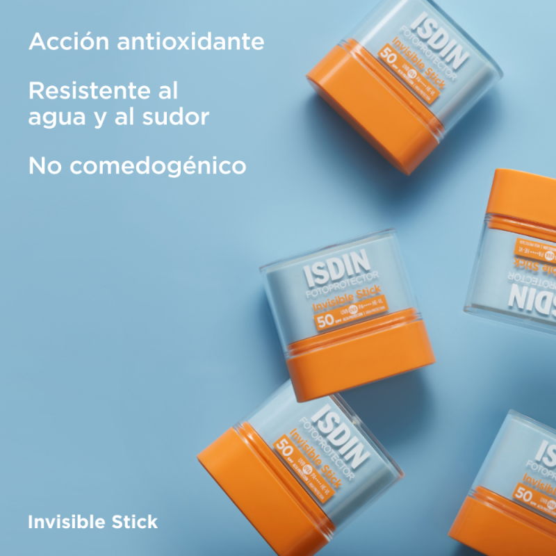 Fotoprotector Invisible Stick SPF 50, 10 g. - Isdin