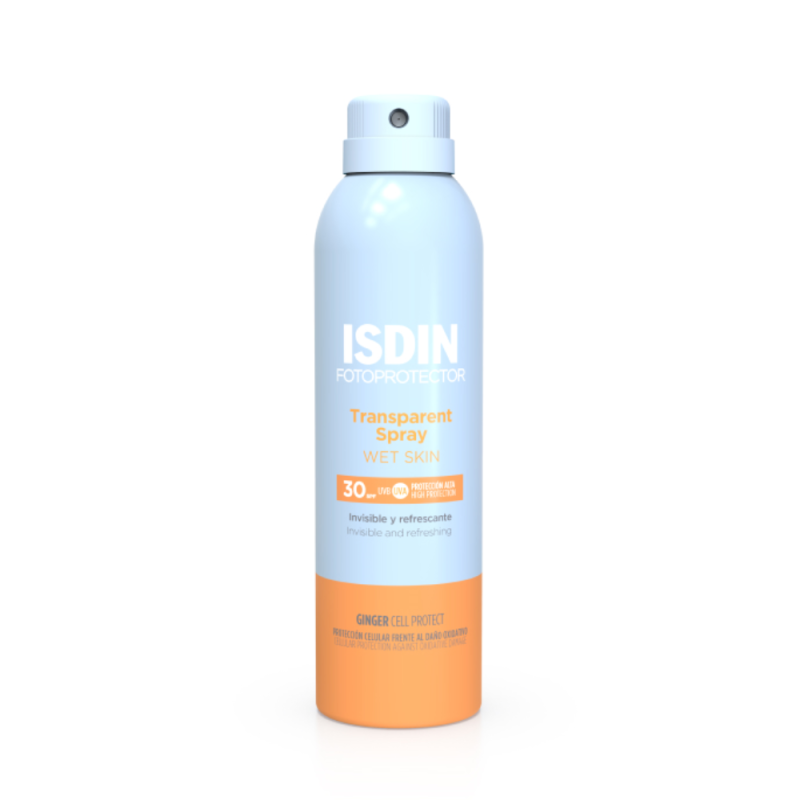Fotoprotector Transparent Spray Wet Skin SPF 30, 250 ml. - Isdin
