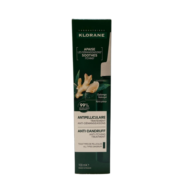 Galanga Loción Capilar Tratamiento Anticaspa-Antipicor, 100 ml. - Klorane 