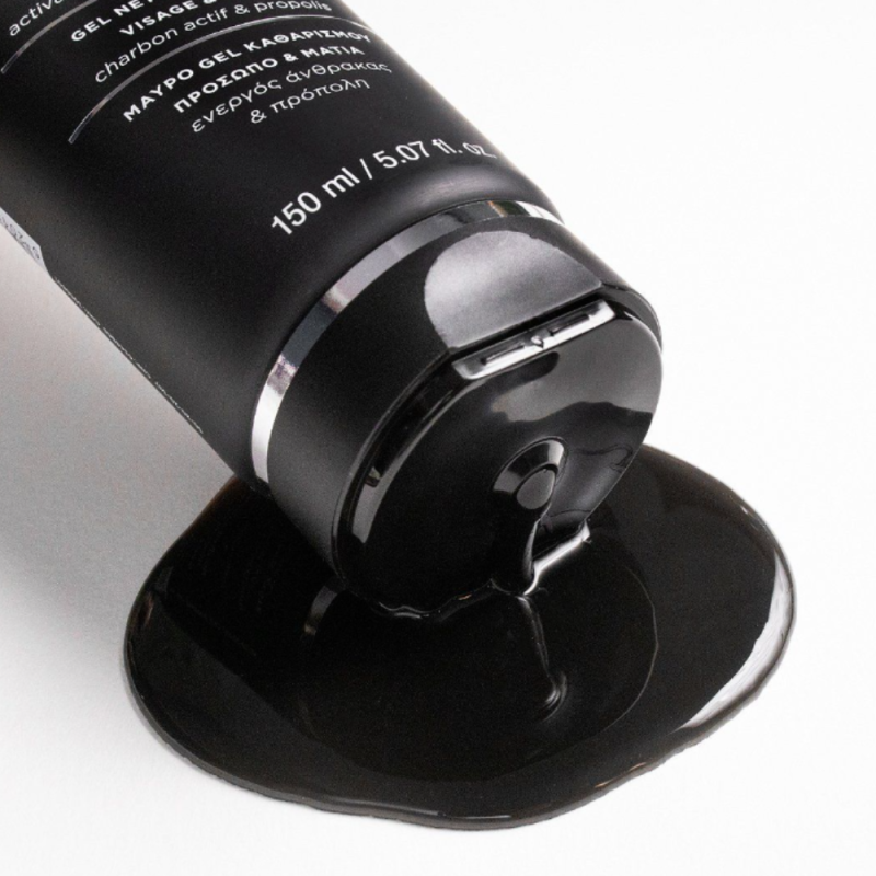 Gel Limpiador Negro Rostro y Ojos, 150 ml. - Apivita