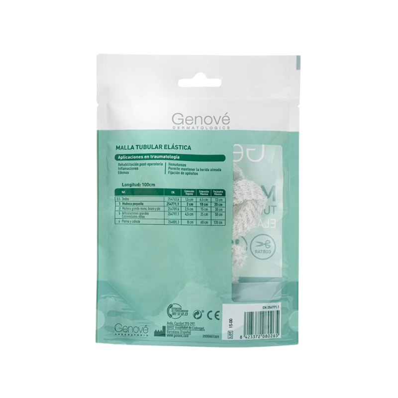 Genocure® Malla Tubular Elástica Muñeca Pequeña Ref 1. - Genové