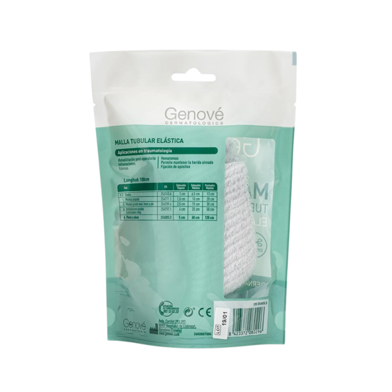 Genocure® Malla Tubular Elástica Piernas y Cabeza Ref 6.  - Genové