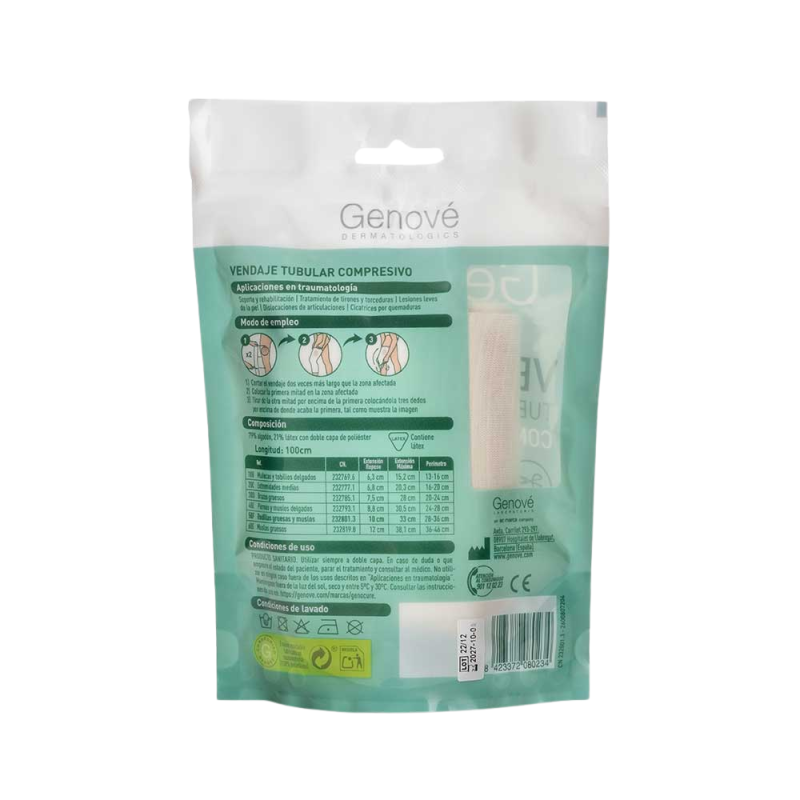 Genocure® Vendaje Tubular Rodillas Gruesas y Muslos Ref 50g. - Genové