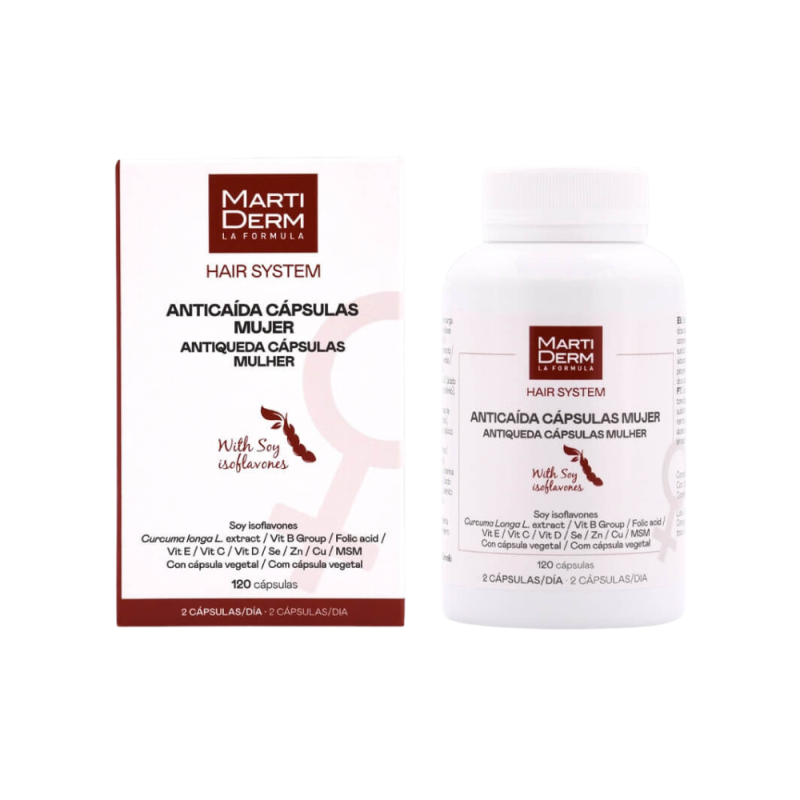 Hair System Cápsulas Anticaída Mujer, 120 ud. - Martiderm