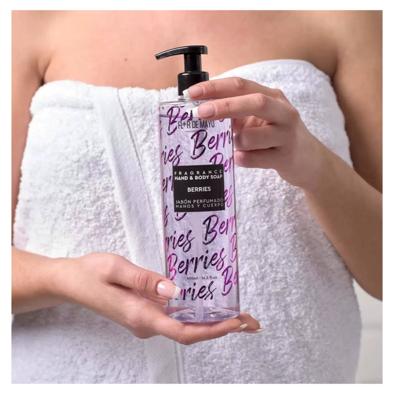 Hand & Body Soap Fragrance Berries, 490 ml. - Flor de Mayo