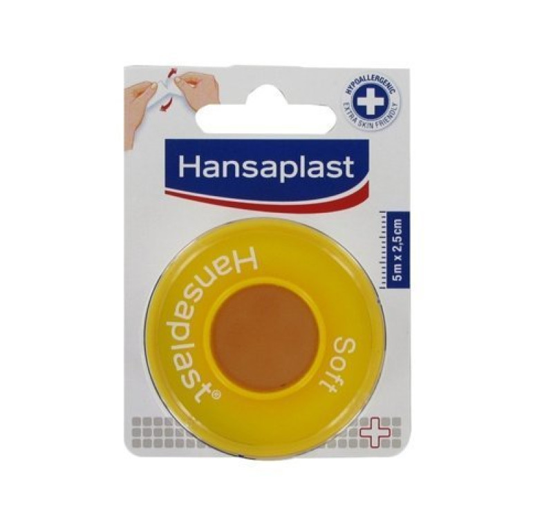 Hansaplast Esparadrapo Soft  5 m x 2.5 cm. - Eucerin