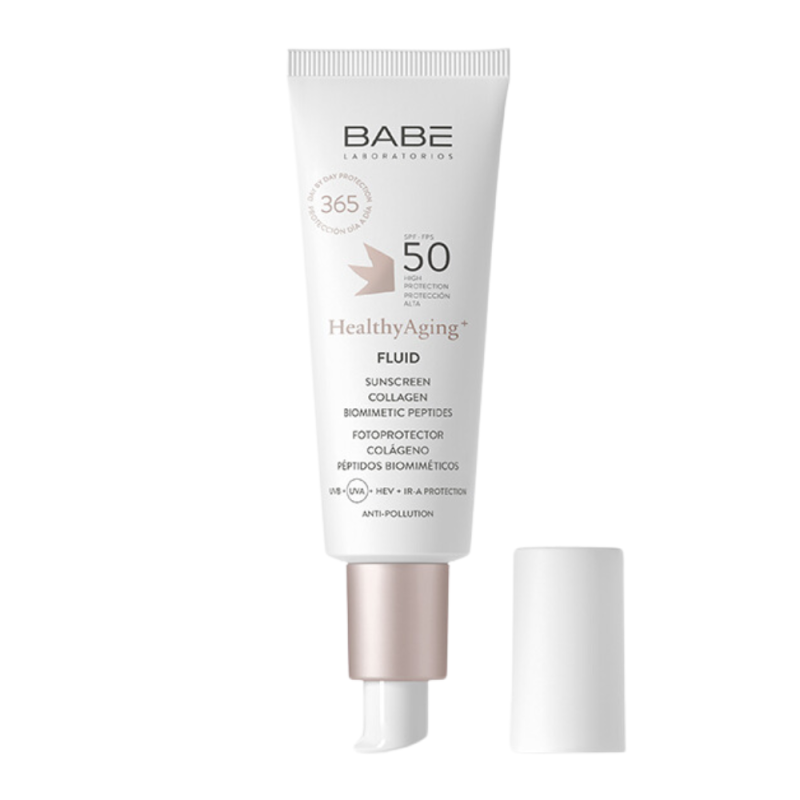 Healthy Aging+ Fluid SPF 50, 40 ml. - BABE