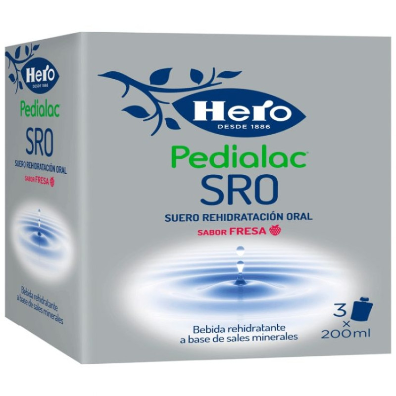 Suero Rehidratación Oral Pedialac, 3x200ml . - Hero