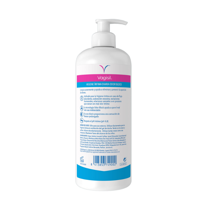 Higiene Íntima Diaria Odor Block, 24 h. 500 ml. - Vagisil