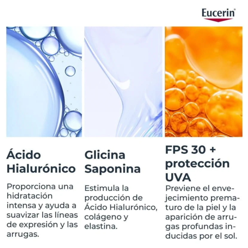 Hyaluron-Filler Crema de Día FPS30, 50 ml. - Eucerin