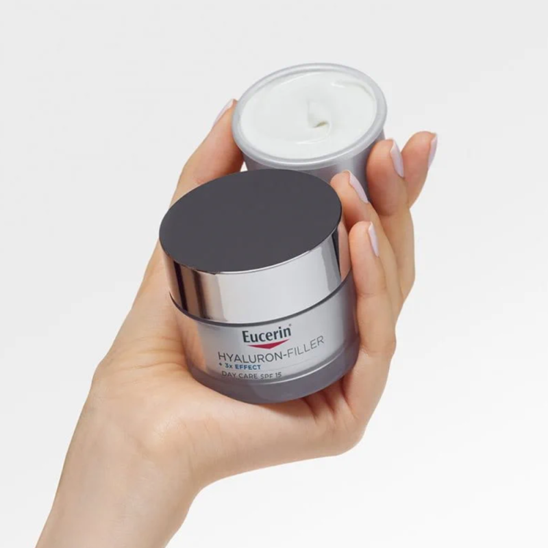 Hyaluron-Filler Recarga Crema de Día FPS15 Piel Seca, 50 ml. - Eucerin