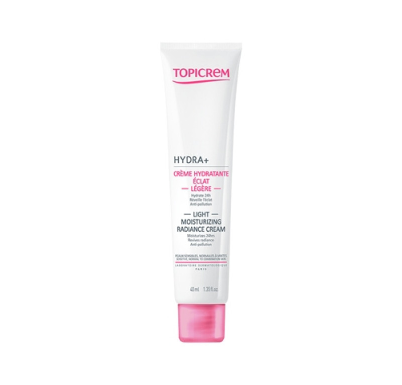 HYDRA+ Crema Hidratante Iluminadora Ligera, 40 ml. - Topicrem