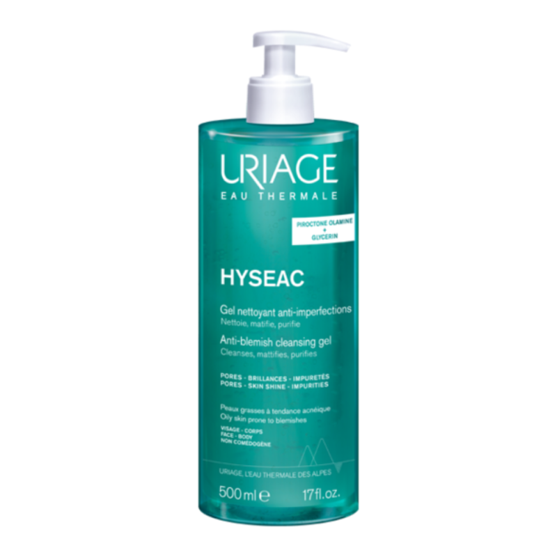 Hyséac Gel Limpiador, 500 ml. - Uriage