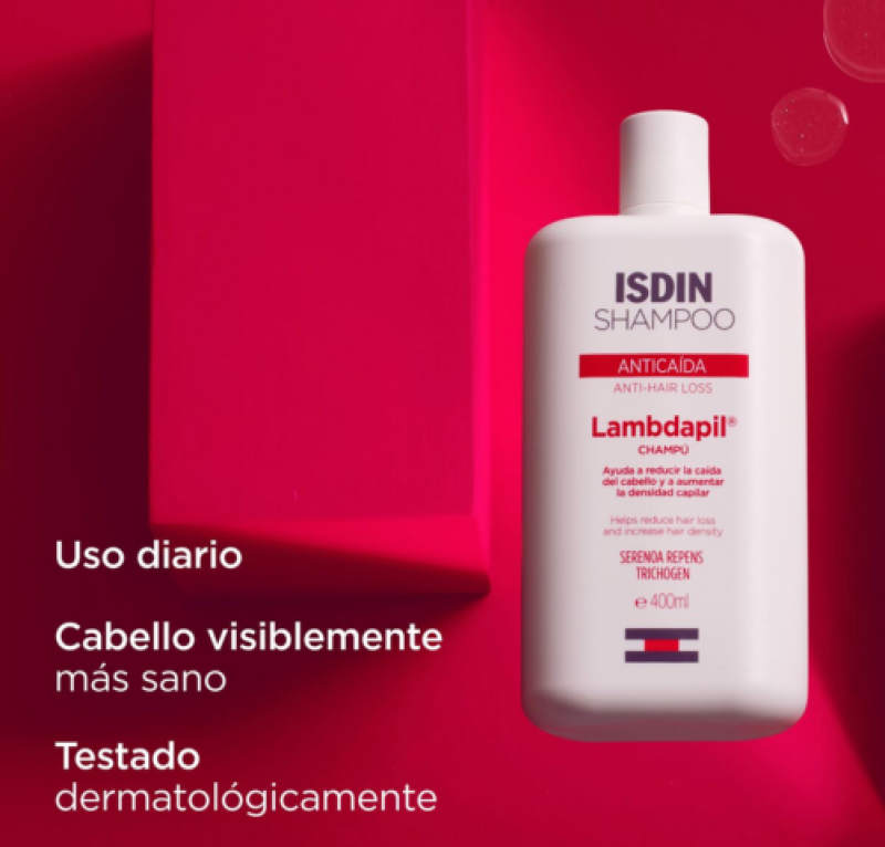 Lambdapil Champú Anticaída, 400 ml. - Isdin