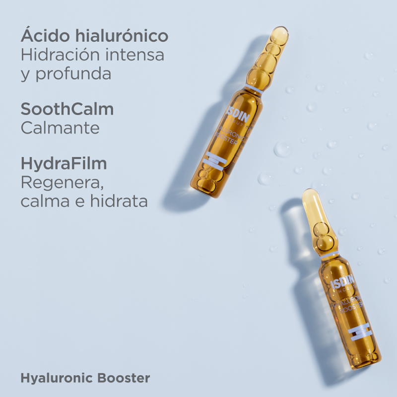 Isdinceutics Hyaluronic Booster Sérum Hidratante, 10 Ampollas x 2 ml. - Isdin 