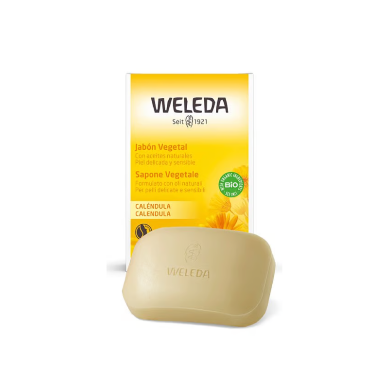 Jabón Vegetal de Caléndula, 100 g. - Weleda