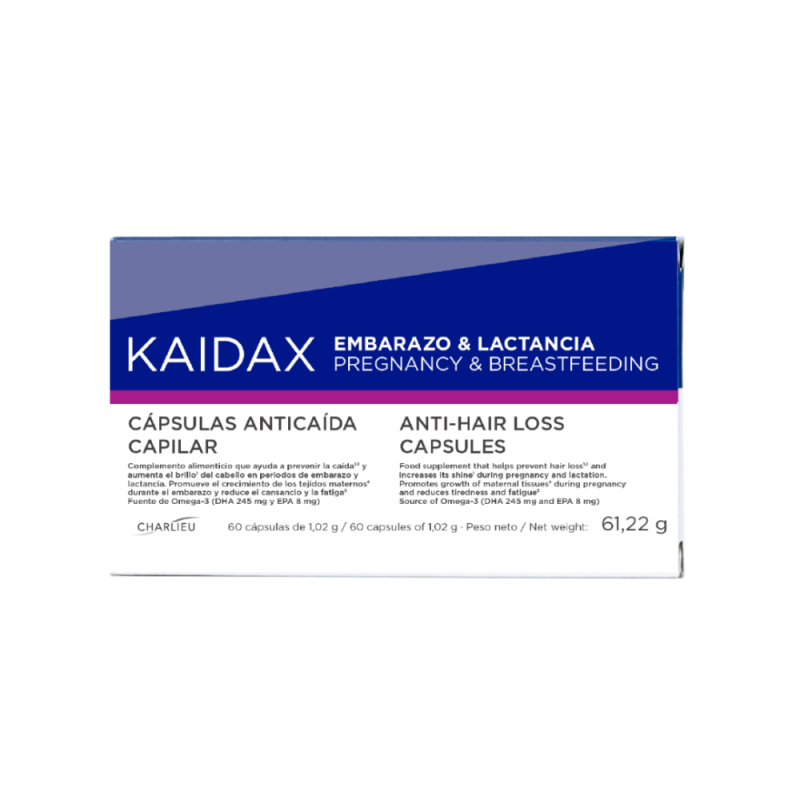 KAIDAX Embarazo & Lactancia Cápsulas, 60 ud. - Topicrem