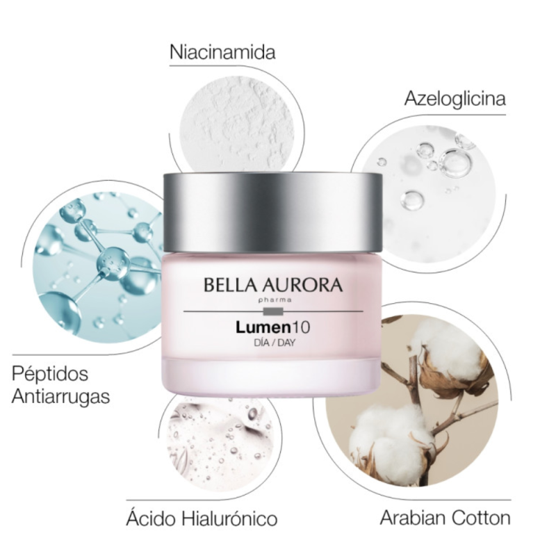 Lumen 10 Crema Antiedad Antimanchas Día, 50 ml - Bella Aurora Labs