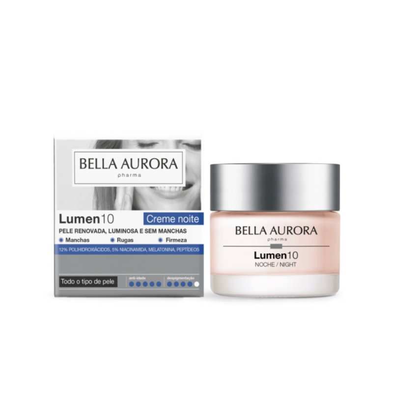 Lumen 10 Crema Antiedad Antimanchas Noche, 50 ml. - Bella Aurora
