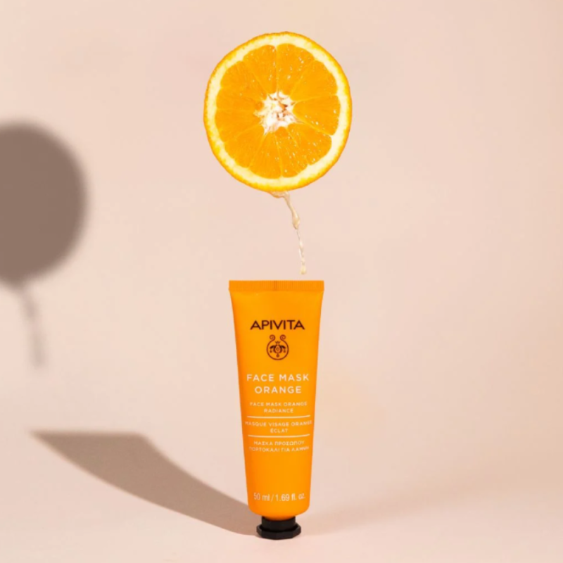 Macarilla Facial Iluminadora con Naranja, 50 ml. - Apivita