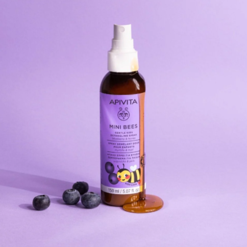 Mini Bees Spray Desenredante Suave para Niños, 150 ml. - Apivita