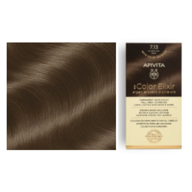 My Color Elixir N7.13, Rubio Ceniza Dorado. - Apivita