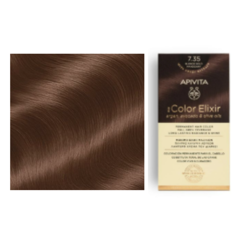 My Color Elixir N7.35, Rubio Dorado Caoba. - Apivita