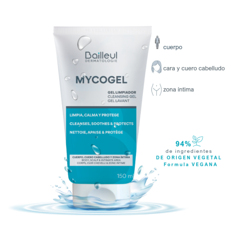 Mycogel Gel Limpiador, 150 ml. -  Bailleul Laboratoires 
