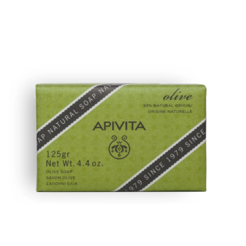 Natural Soap Jabón Natural con Oliva, 125 g. - Apivita