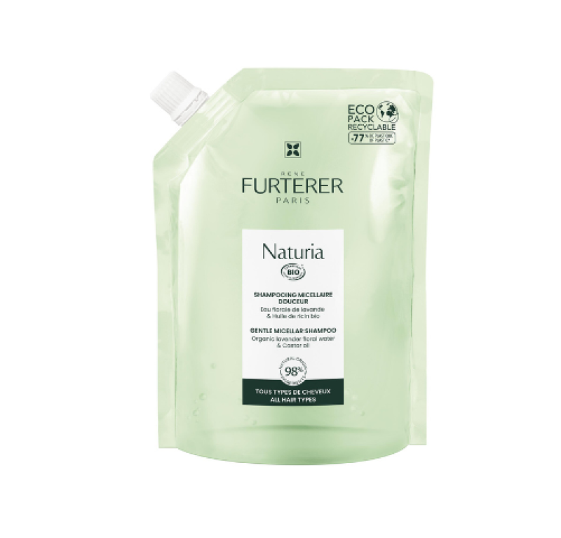 Naturia Champú Micelar Suave Bio-Eco Recarga, 400 ml.- René Furterer