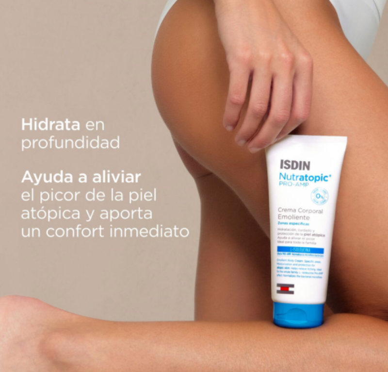 Nutratopic Pro - Amp Crema Corporal Emoliente. 200 ml - Isdin