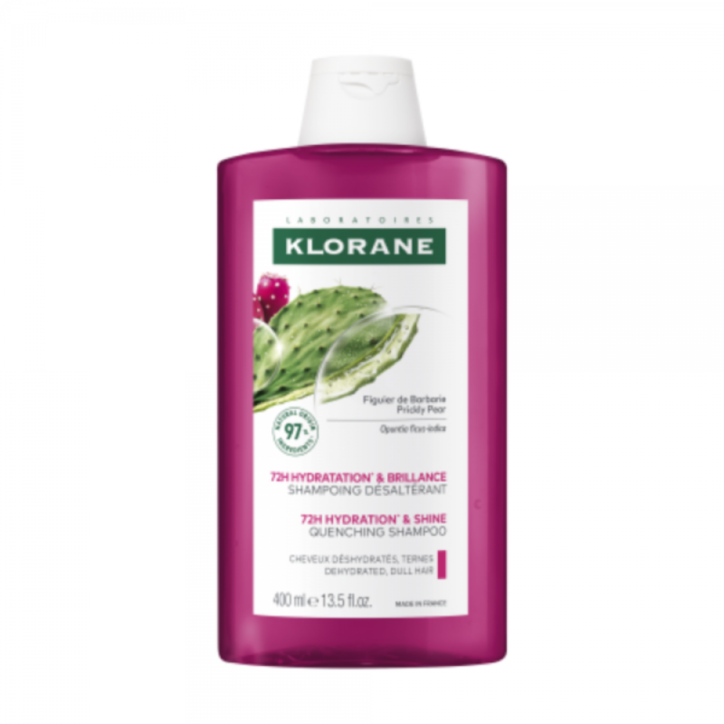 Pack Duo Champú Hidratación & Brillo al Higo de Barbaria, 400 ml + 400 ml. - Klorane