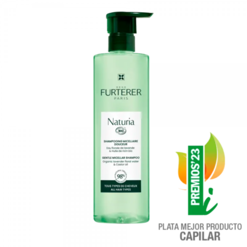 Pack Duo Naturia Champú Micelar Suave, 400 ml + 400 ml. - René Furterer