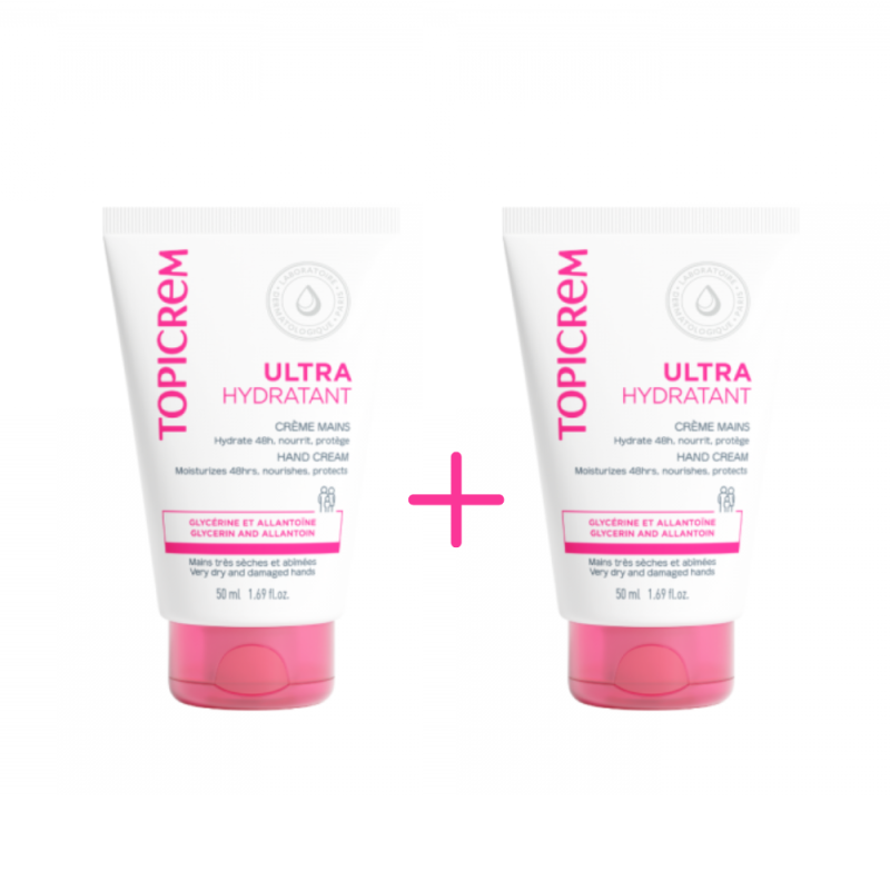 PACK DUPLO UH Crema Manos Ultra-Hidratante, 50 + 50 ml. - Topicrem