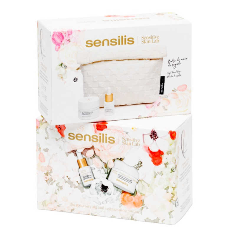Pack Redensificante y Regenerador, Eternalist A.G.E. [Crema Día], 50 ml + Eternalist A.G.E. [Serum AI], 15 ml + Bolso de mano de Regalo!. - Sensilis