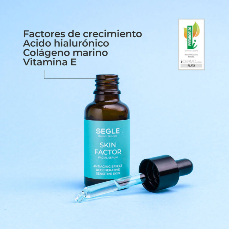 Cofre Antiaging Piel Sensible : Skin Factor Sérum, 30ml + Skin Factor Crema, 50ml. - Segle Clinical