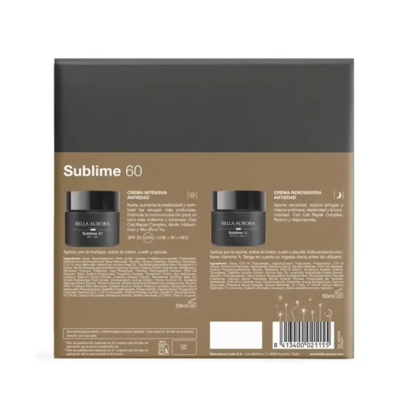 PACK Sublime 60 Ritual Antiedad + Nutritivo + Renovador. - Bella Aurora 