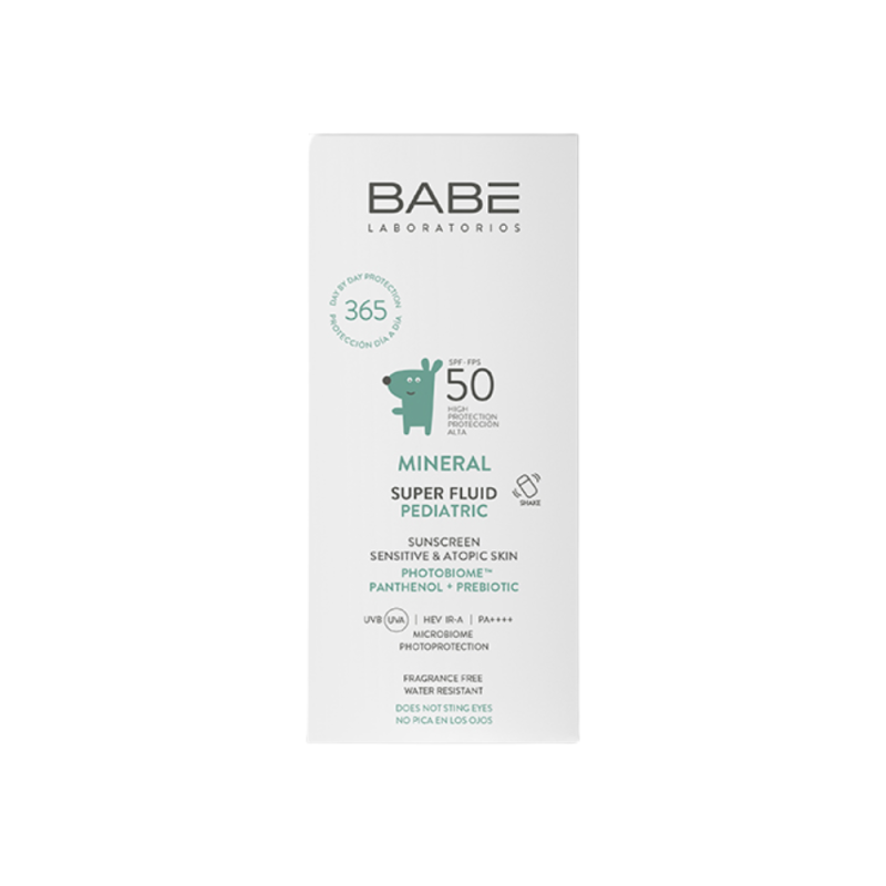 Pediatric Super Fluid SPF 50 Mineral, 50 ml. - BABE