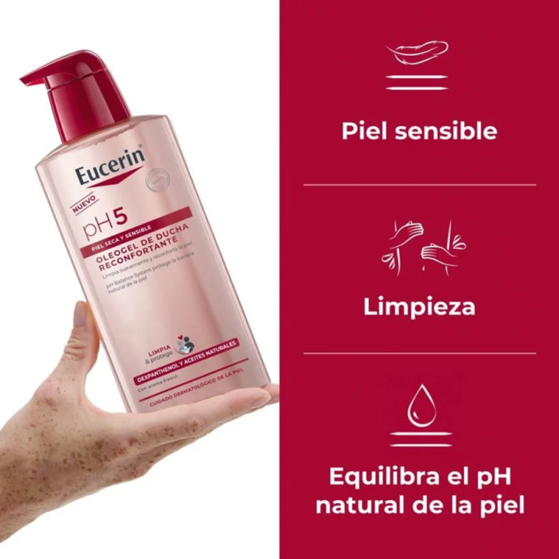 pH5 Óleo gel de Ducha Reconfortante, 1 L. - Eucerin