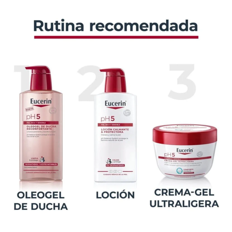 pH5 Óleo gel de Ducha Reconfortante, 1 L. - Eucerin