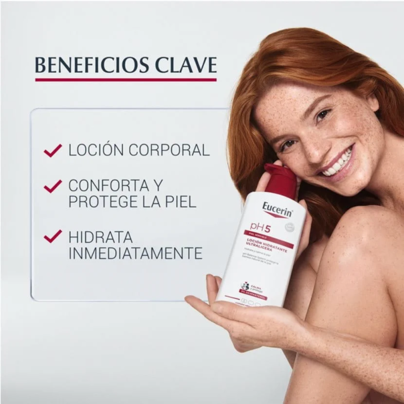 pH5 Loción Hidratante Ultraligera, 1 L. - Eucerin