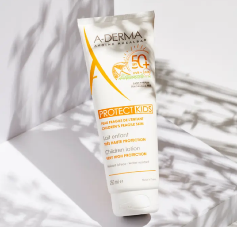 Aderma Protect Loción Solar Infantil, 250 ml. - A-Derma