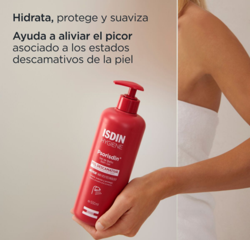 Psorisdin Hygiene Gel de Baño, 500 ml. - Isdin