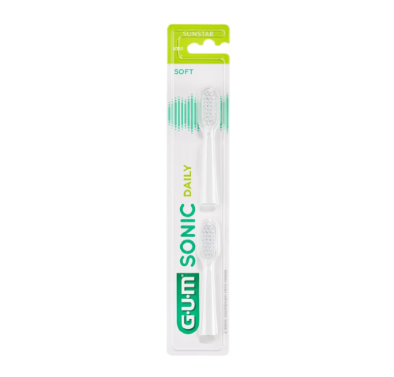 GUM Recambio Del Cepillo De Dientes Sonic Daily, 2 ud. - Sunstar