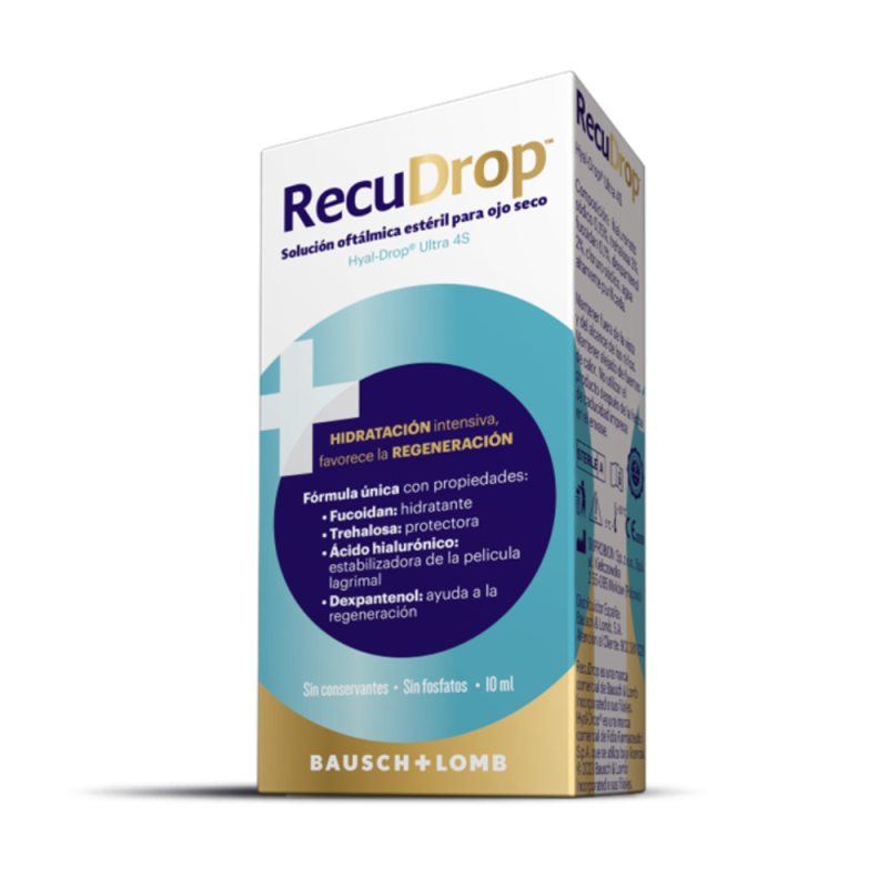 Recudrop Colirio Ojos Secos, 10 ml - Bausch & Lomb