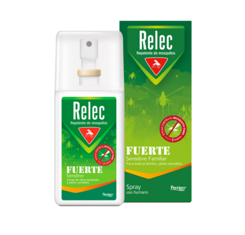 Relec Fuerte Sensitive Spray Repelente Mosquitos, 75 ml. - Relec